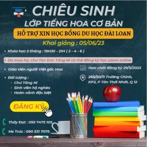 Chieu Sinh Lop Tieng Hoa 1